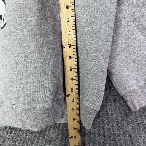 Vtg 1997 MONOPOLY MAN Spellout Sweatshirt Size Large Heather Gray Crew Neck - Picture 6 of 9